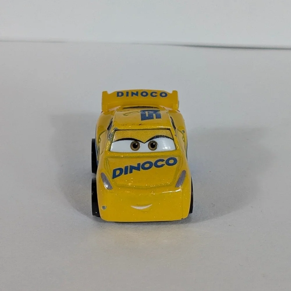 Disney Pixar Cars Mattel Cruz Ramirez Dinoco 51 Mini Racer Yellow Toy Car
